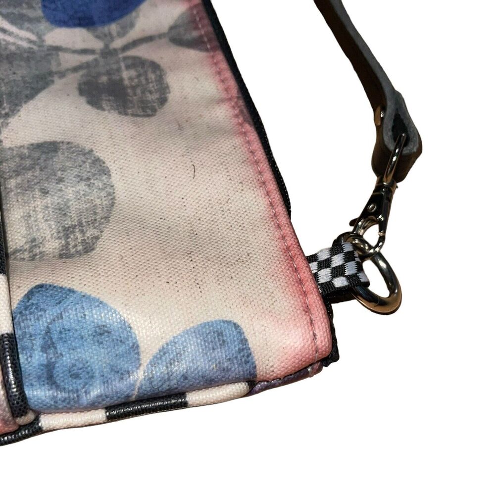 Crossbody Bag Coated Canvas Leather Boho Floral Cottagecore - Picture 3 of 11